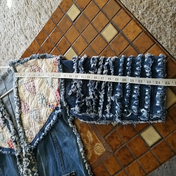 💙OOAK Quilt/Denim jacket - Picture 6 of 9